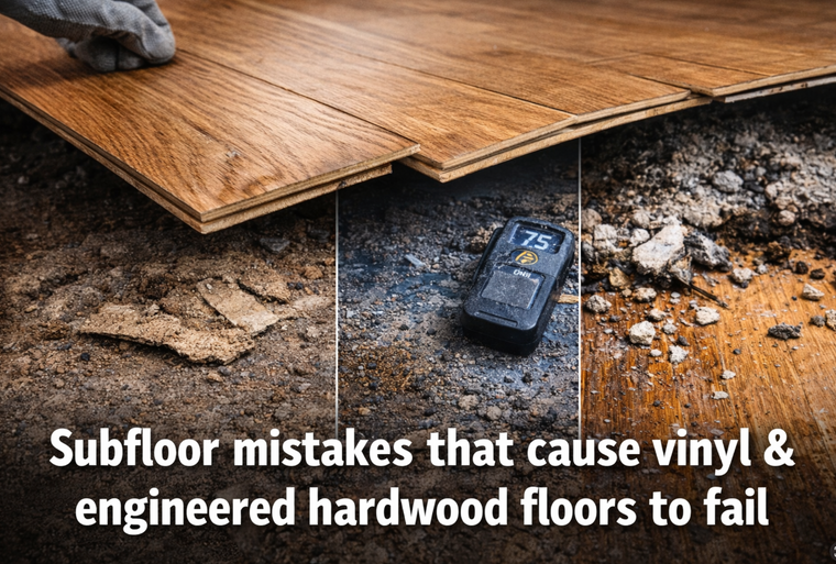 Subfloor Preparation Mistakes That Cause Vinyl and Engineered Hardwood Floors to Fail