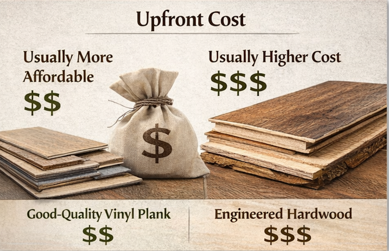 Engineered Hardwood vs Vinyl Plank: Which Is Worth It Over 10 to 15 Years?