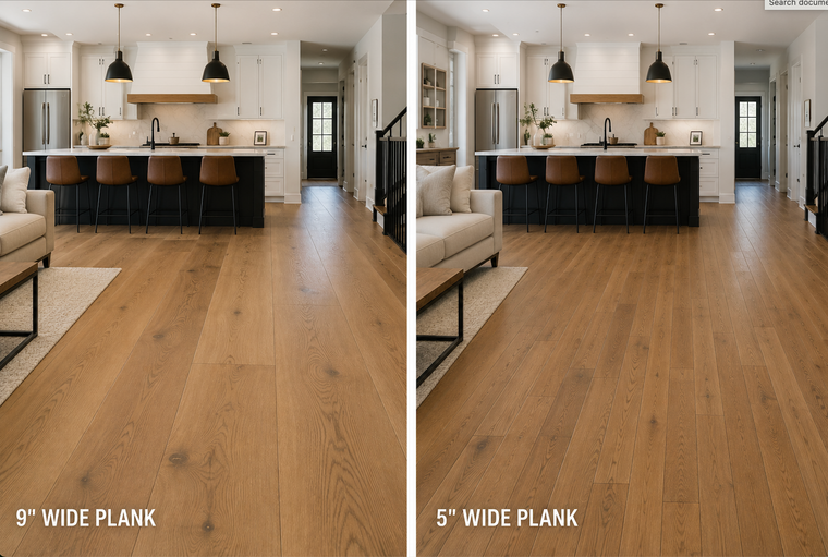 How Engineered Hardwood Width and Length Change the Look of a Floor