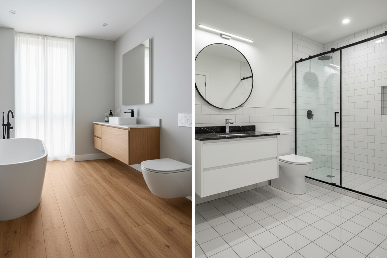 Best Bathroom Flooring in Canada: Tile, Vinyl, or Laminate?